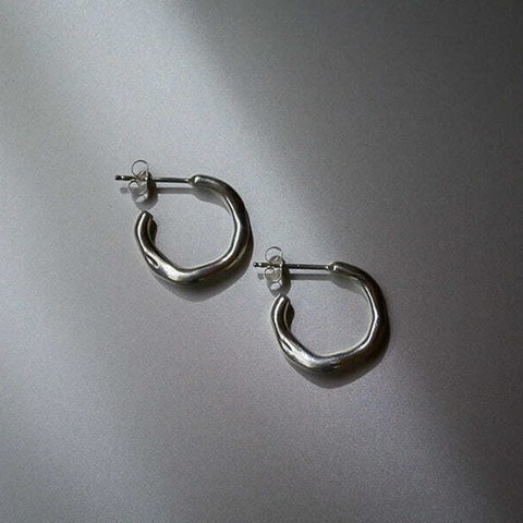 Melt hoop pierce / silver925