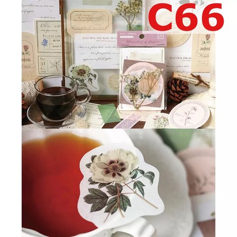 C66♡海外♡Branches of flowers♡コラージュ素材