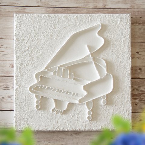 「音楽室のピアノ。」＊Canvas sculpture＊