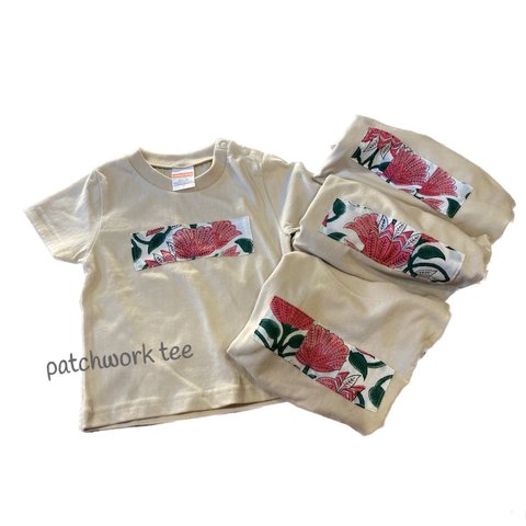 【再販】パッチワーク　Tシャツ(kids)