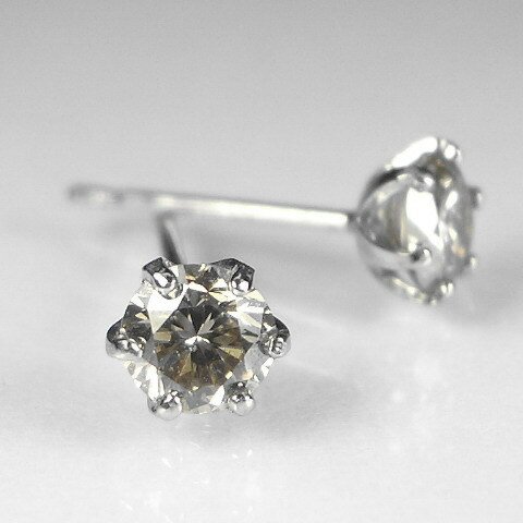 【受注生産】一粒ダイヤモンドピアス 0.25/0.25ct 計0.5ct pt900（プラチナ900） 