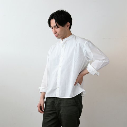 【 Men's 】【染め直し対応】ひなたシャツスタンド / WHITE