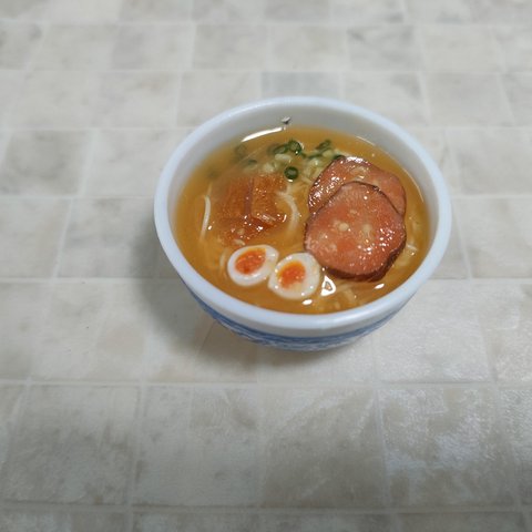 とんこつラーメンのミニチュア