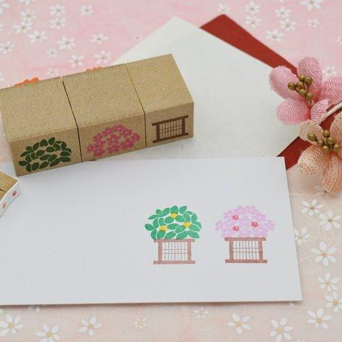 桜と橘のはんこセット ひな祭りのはんこ