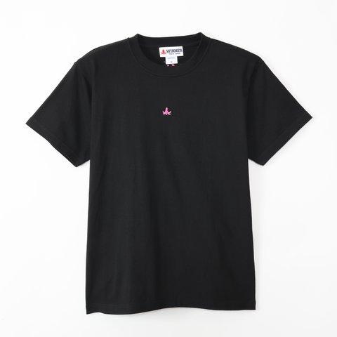 TWT-007ﾐﾆﾀｺ＋ｳｲﾅｰ7.4ozTシャツ（ブラック）