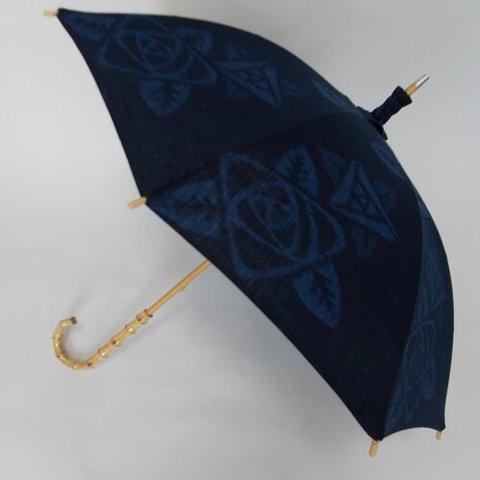 久留米絣の日傘　「聖母月」