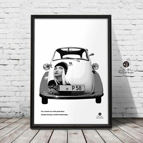 Fashion-Car    ポスター　アートポスター  A4 　アート（イラスト・グラフィック）seiで検索　250