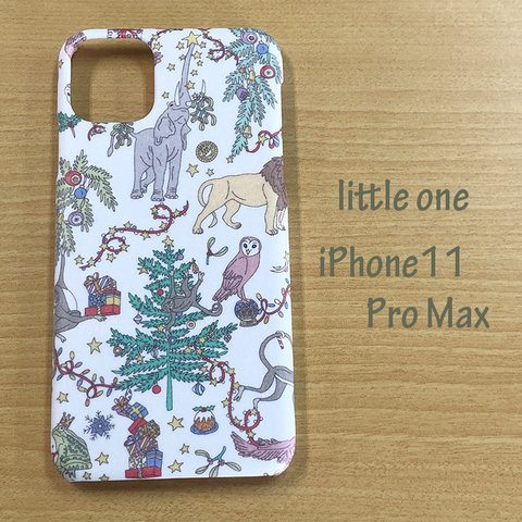 【リバティ生地】Liberty Christmas白 iPhone11 Pro Max