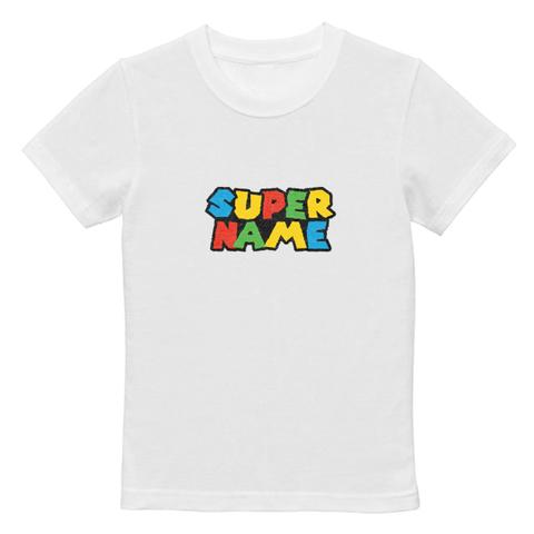 KidsTシャツ(半袖) SUPER NAME 名入れ 誕生日やプレゼントにも♪ 子供服