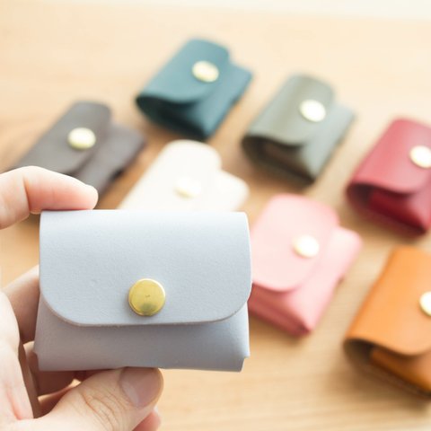 〔AirPodsPro対応〕本革のAirPods Proケース ・ラベンダー《名入れ・送料無料》