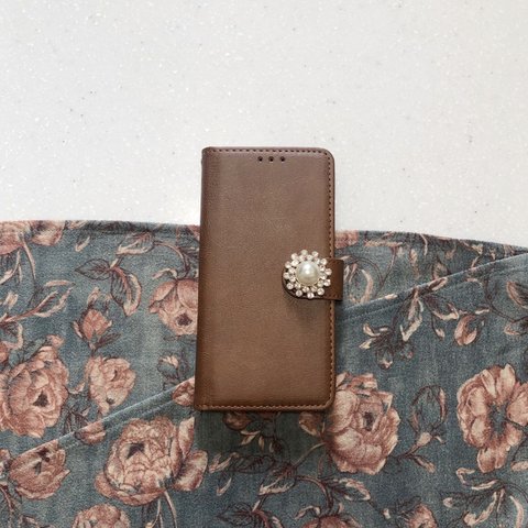 leather pearl iphone11 ケース