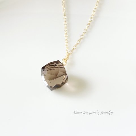 ＊再販＊14kgf smokyquartz necklace