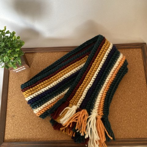 キッズの手編みのマフラー🧣