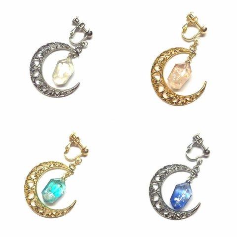 moon jewelry ☾‧✧̣̥̇‧ イヤリング/ピアス