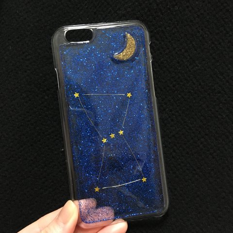 【hand＊made 】夜空のiPhoneケース