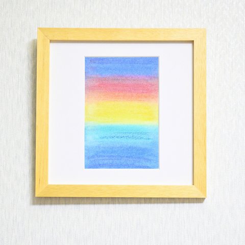 『海のひかり-3-』　原画　絵　アート　インテリア 額付