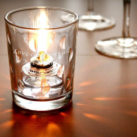 【名入れ】ランプの光がグラスの模様を通って美しい投影を描き出す オイルランプ プリズム