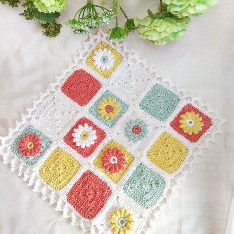 かぎ針編み✴ドイリー✴花モチーフ✴手編み