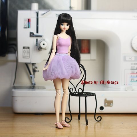 msdr-23-150 紫キャミソールとバルーンスカート（momoko、ジェニー、オビツ用）