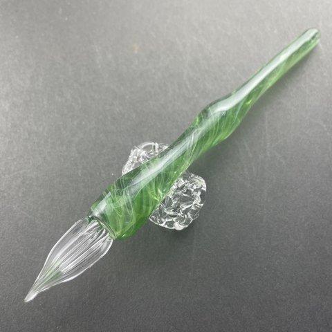 緑のフューミングガラスペン（5）