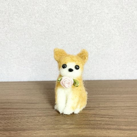 秋田犬　羊毛フェルト