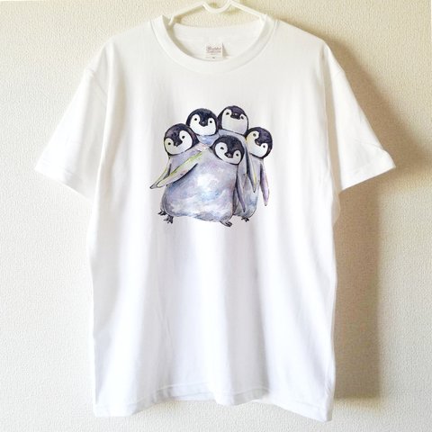 【送料無料】コウテイペンギンのぐるぐるダンスTシャツ～子供から大人までみんなで使える13サイズ～