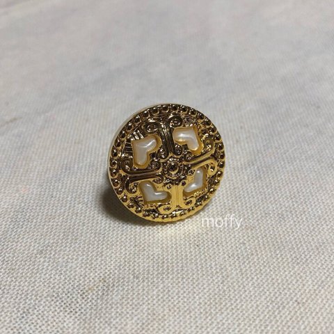 vintage button ring (0021) ヴィンテージボタンリング  レトロリング  アンティーク