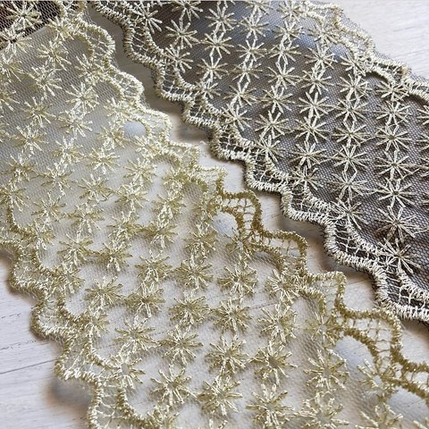 ✴︎ゴージャス✴︎✴︎GOLD刺繍リボン　アクセサリー∮