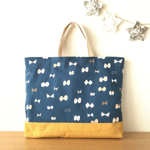 【SALE】レッスンバッグ ちょうちょ ネイビー