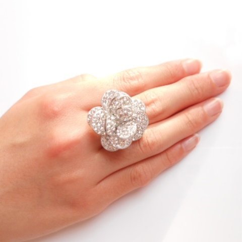 Crytal bouquet Ring～グルーデコ