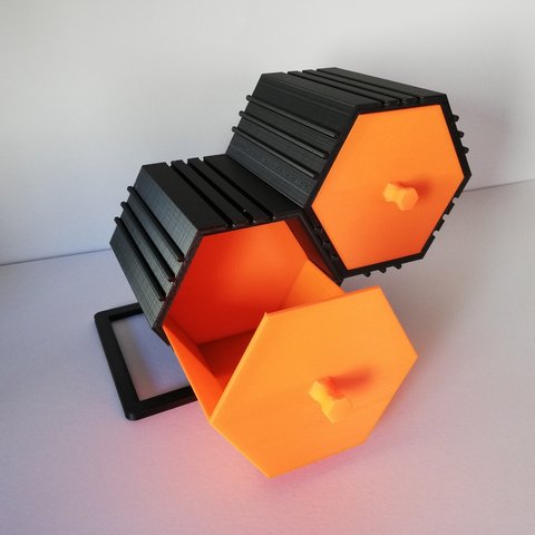 #4 六角型小物入れ 組み立て オリジナル ハンドメイド 3Dプリンター