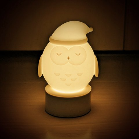 おやすみフクロウさんランプ〜3Dプリンター製間接照明〜