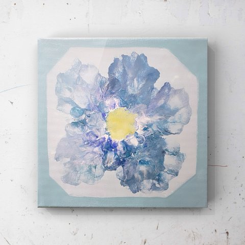 『Flower（Blue）』25cm×25cm×1.5cm