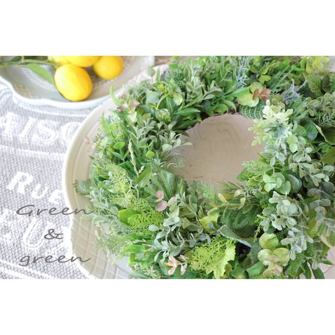 送料込＊Green＆green Wreath 35