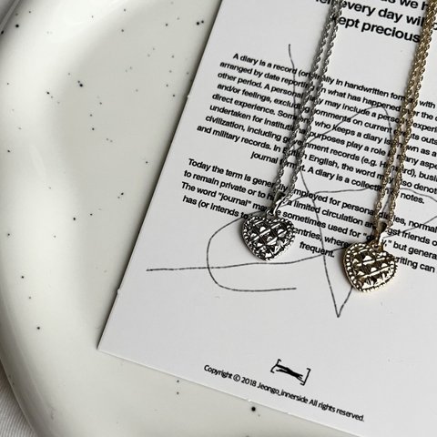 【necklace】quilting heart