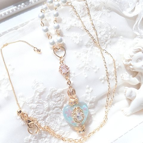 k16gp ネックレス necklace princess👑sakura🌸perfume aqua