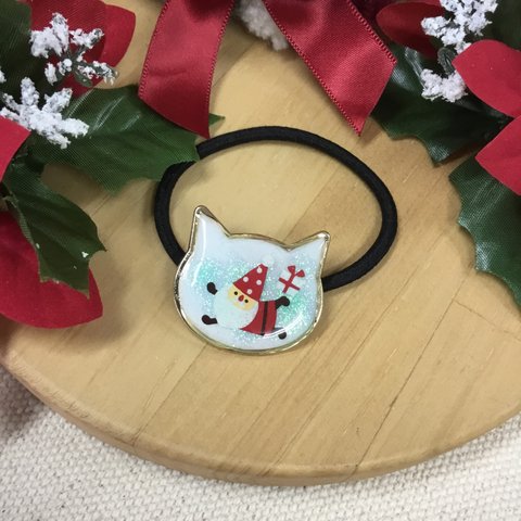 クリスマスヘアゴム/レジン