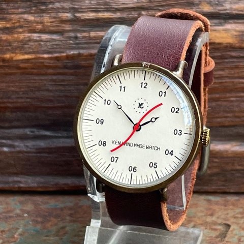  ◆真鍮製　クォーツ式手作り腕時計◆LBQ-3045-SMPL