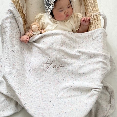 【お急ぎ可】春夏おすすめ| オーガニックコットン　ブランケット - Organic cotton blanket