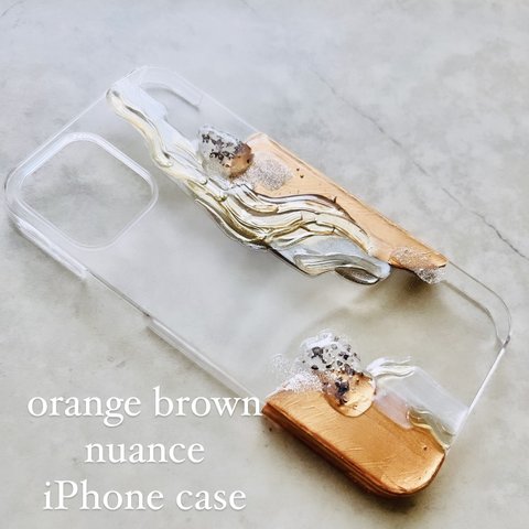 orange brown nuance iPhone case