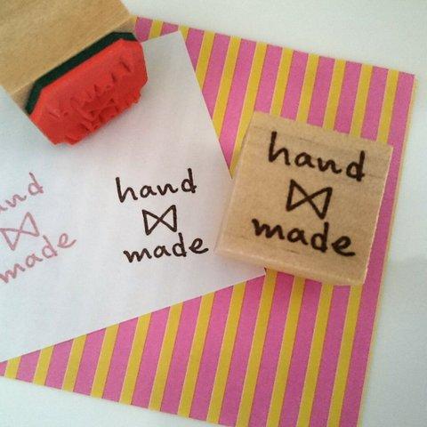 hand madeはんこ(リボン)