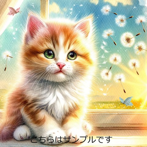 オリジナル 生地 ブロックデザイン ハンドメイド素材 クラフト アップリケ   猫