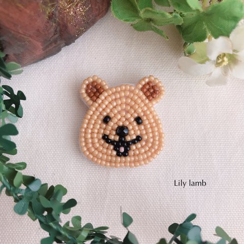 ビーズ刺繍のクアッカワラビー　※受注制作