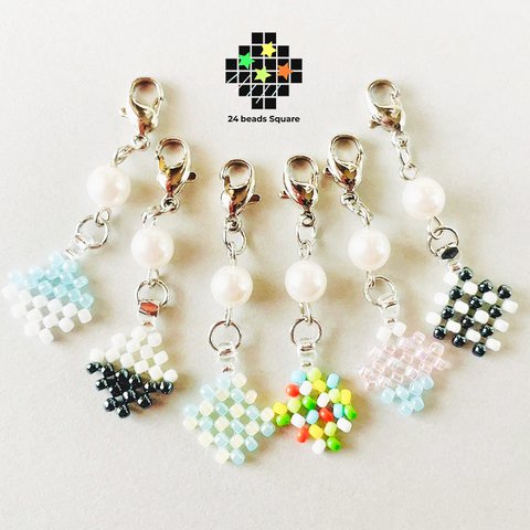 24 beads Square ＜Vol.1＞ チャーム