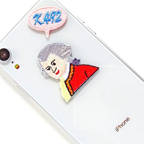 ●アマデウス・モーツァルト Mozart ●２WAY 刺繍デコレーションステッカー＆アイロンワッペン アップリケ スマホケースにも