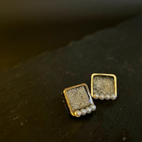 【#016】ピアス　ブライダルピアス　シンプルピアス　ウェディングピアス　ブライダルアクセサリー　パールピアス　パールアクセサリー　結婚式アクセサリー　結婚式ピアス　結婚式