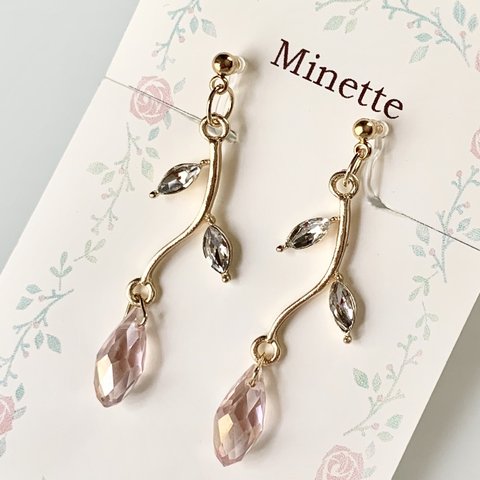 Minette☆ ノンホールピアス ( イヤリング )–GL002  ❤︎ ピアス 変更無料 ❤︎