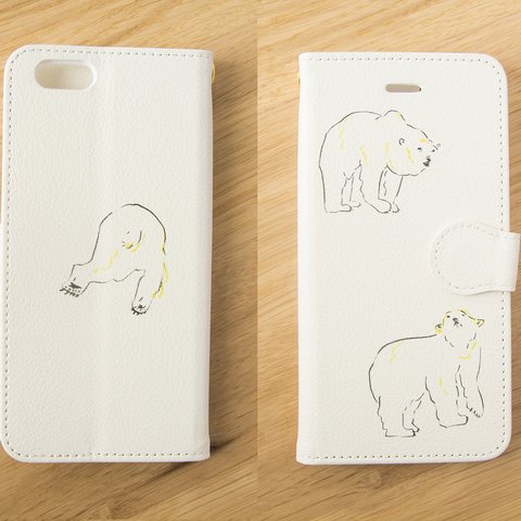 新作発売記念SALE♡【iPhone/Android対応】「3びきのpolar bear」手帳型スマホケース
