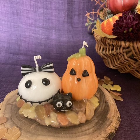 ハロウィンキャンドル（スカル）