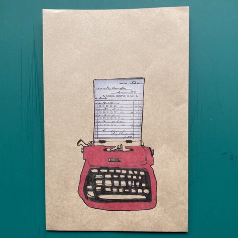 レトロ タイプライター 💻 紙袋
